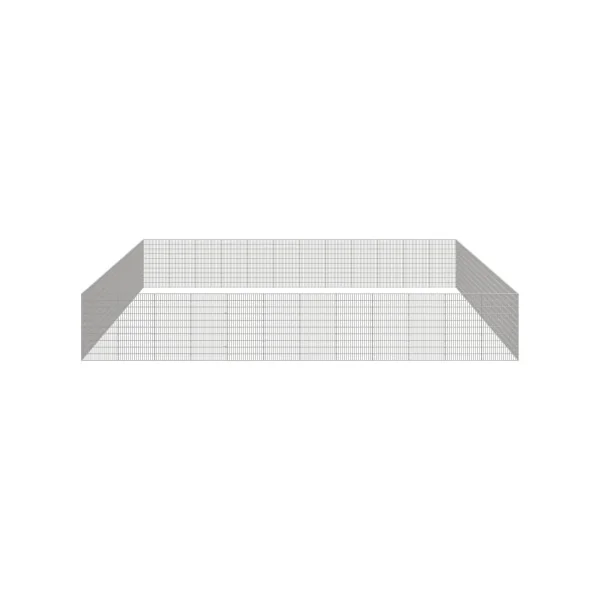 Enclos Poule 6,48m x 6,48m Hauteur 100 cm Maille Soudée Parc Poule Métal Galvanisé Parc Lapin