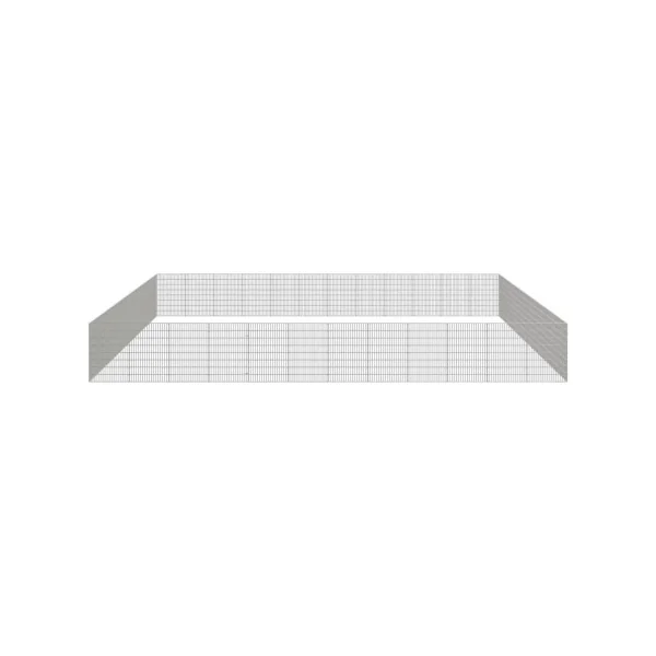 Enclos Poule 6,48m x 6,48m Maille Soudée Parc Poule Métal Galvanisé Parc Lapin