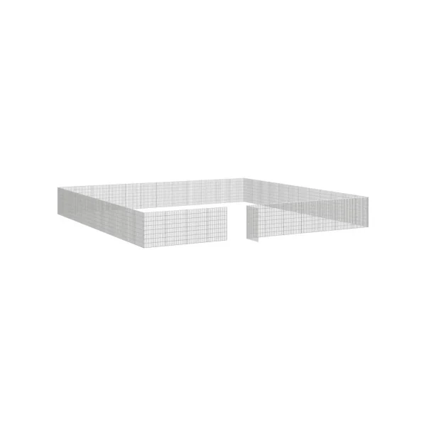 Enclos Poule 6,48m x 6,48m Maille Soudée Parc Poule Métal Galvanisé Parc Lapin