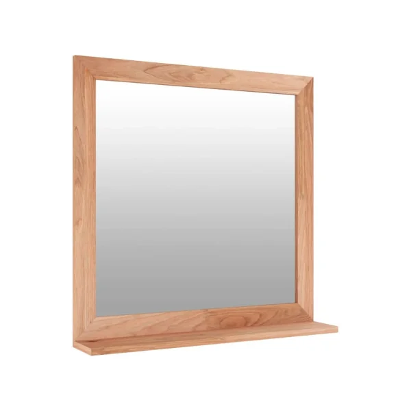 Ensemble Meuble Salle de Bain 4 pcs Bois Massif de Noyer Miroir Meuble Sous Vasque Armoire Murale et avec Pieds