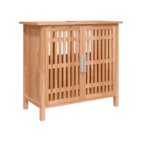 Ensemble Meuble Salle de Bain 4 pcs Bois Massif de Noyer Miroir Meuble Sous Vasque Armoire Murale et avec Pieds