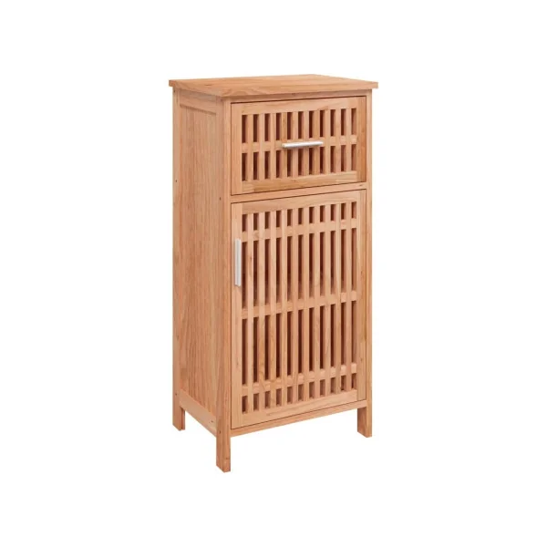 Ensemble Meuble Salle de Bain 5 pcs Bois Massif de Noyer Meuble Sous Vasque Colonnes Armoire Miroir