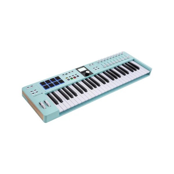 ESSENTIAL3-49-AQU ARTURIA - Clavier MIDI 49 touches Aquamarine, contrôleurs DAW, pads, encodeurs