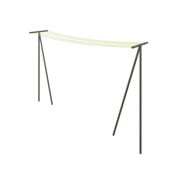 Etendoir à Linge de Jardin Etendage en Acier Robuste Gris