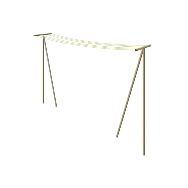 Etendoir à Linge de Jardin Etendage en Acier Robuste Sable