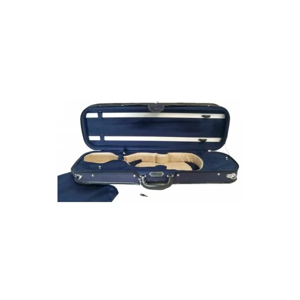 Etui Alto rectangulaire modèle conservatoire ajustable noir/bleu