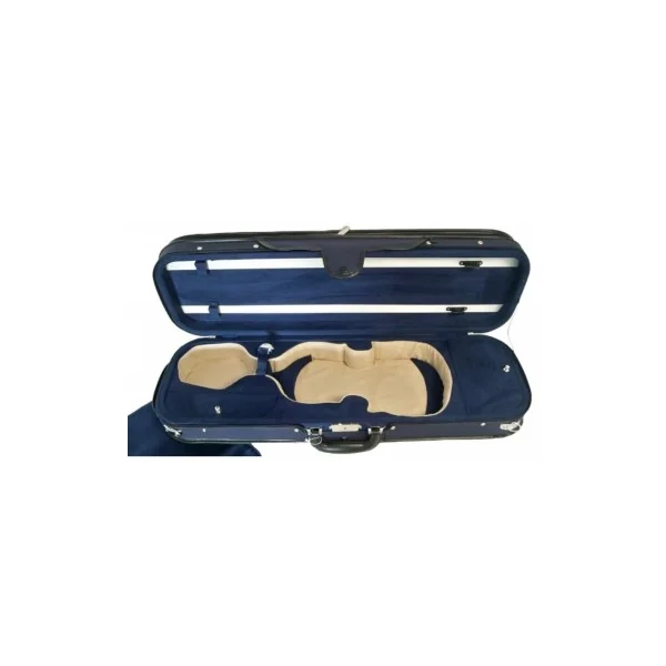 Etui Alto rectangulaire modèle conservatoire ajustable noir/bleu