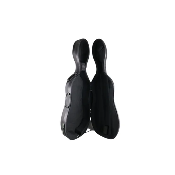 Etui coque nylon ultra-rigide pour violoncelle 4/4 avec roulettes - noir