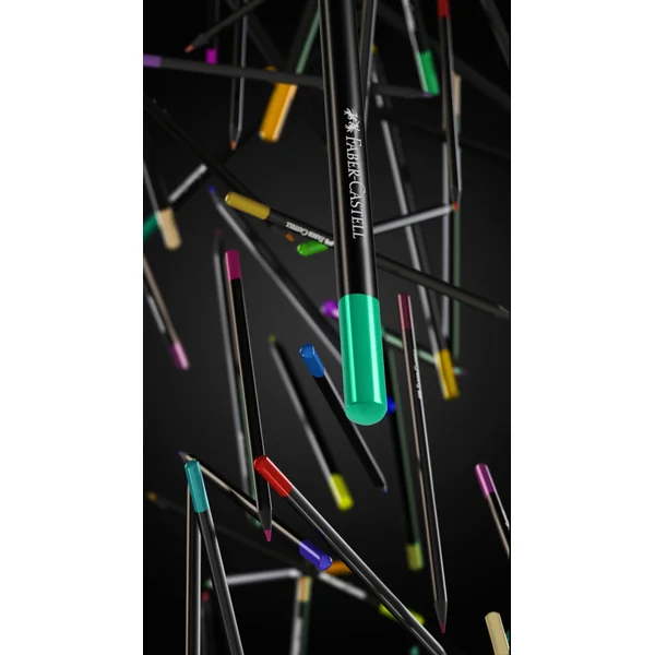 Etui de 24 crayons de couleurs Black Edition