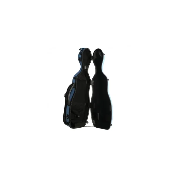 Etui violon 4/4 composite forme "petit violoncelle" Bleu ciel