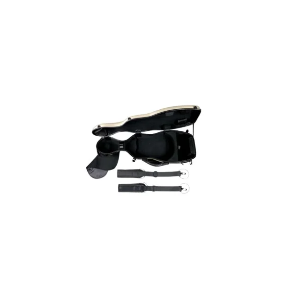 Etui violon 4/4 composite forme "petit violoncelle" Champagne