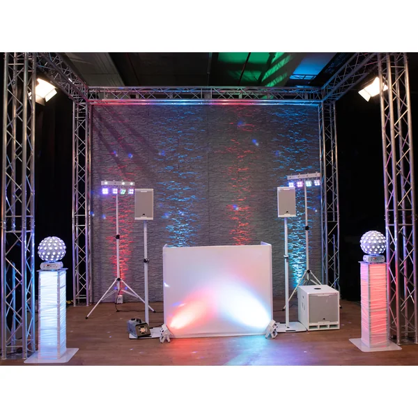 EUROLITE 2x Stage Stand variable incl. Cover and Bag, white