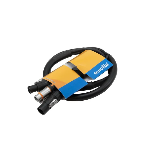 EUROLITE Combi Cable DT-2 DMX IP T-Con/3-pin XLR 3m