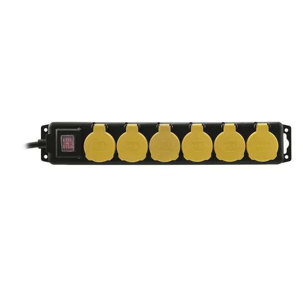 EUROLITE Distributor 6-fold IP44 bk 10m
