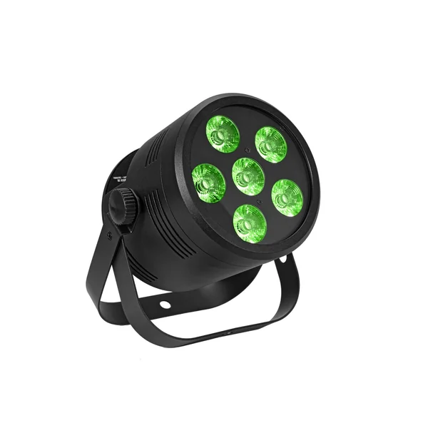 EUROLITE Set 16x LED Silent Par 6 QCL floor bk + Case
