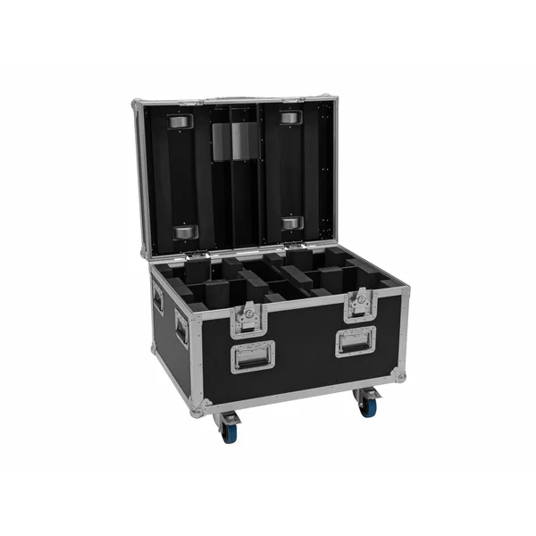 EUROLITE Set 2x LED TMH-X4 Moving Head Wash Zoom wh + EU Case with wheels