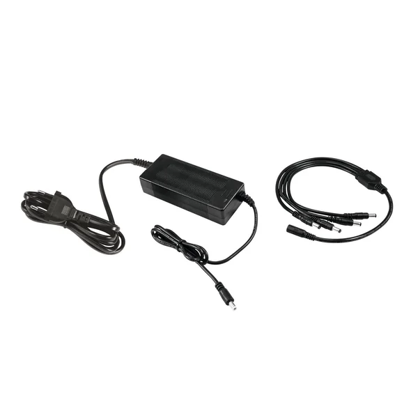 EUROLITE Set 4x AKKU Flat Light 3 bk + Charger + Soft Bag