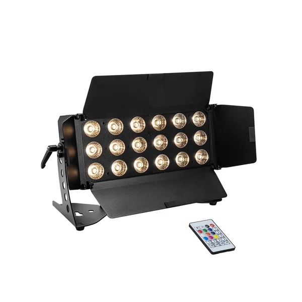 EUROLITE Set 4x LED CLS-18 QCL RGB/WW 18x7W + Flightcase with wheels
