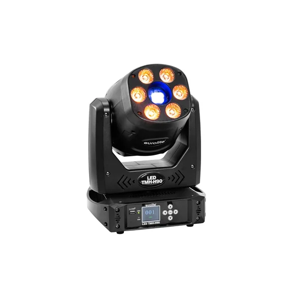 EUROLITE Set 4x LED TMH-H90 + Case with wheels