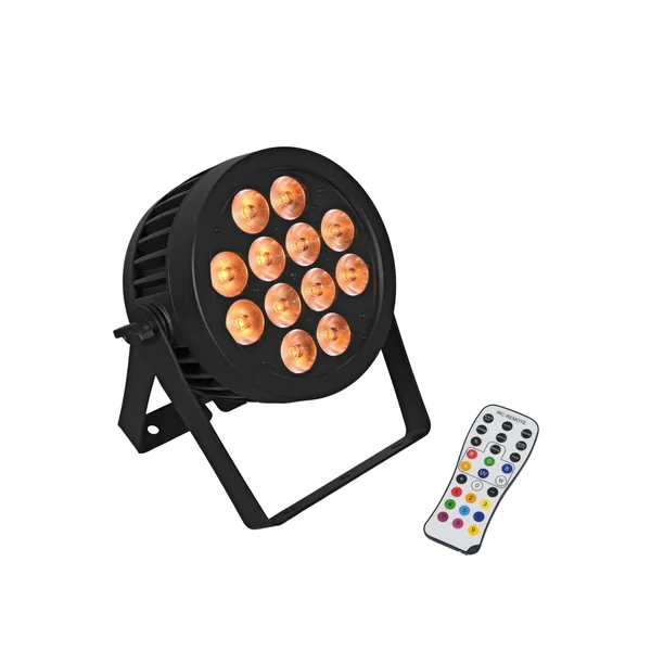 EUROLITE Set LED IP PAR 12x9W SCL Spot + 2x Diffuser Cover (15x60° and 40°)