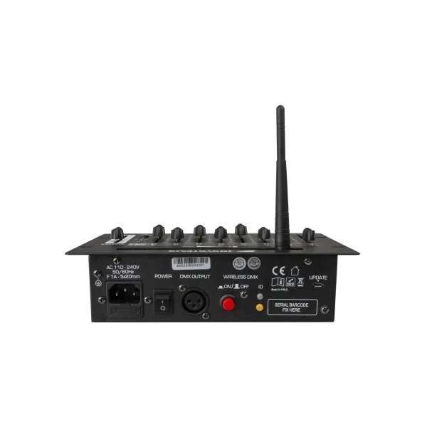 EZ-CON 24W Jb Systems - Contrôleur DMX compact à 24 canaux avec faders, batterie intégrée et fonctionnement sans fil