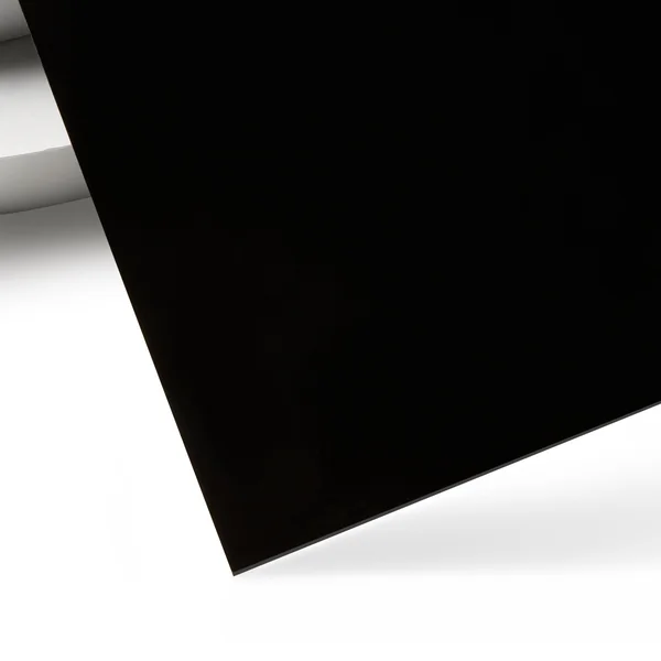 Feuille d'acrylique brillante opaque noire de 1 mm (10 pièces) - Plexiglas