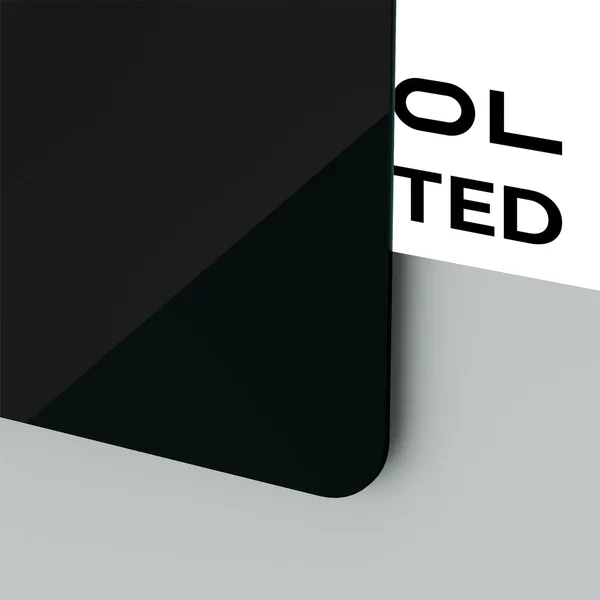 Feuille d'acrylique brillante opaque noire de 1 mm (10 pièces) - Plexiglas