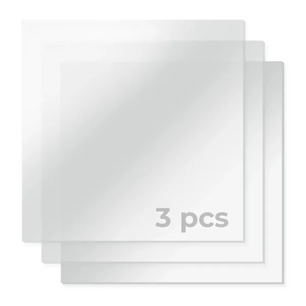 Feuille d'acrylique miroir translucide 2 mm (3 pièces)