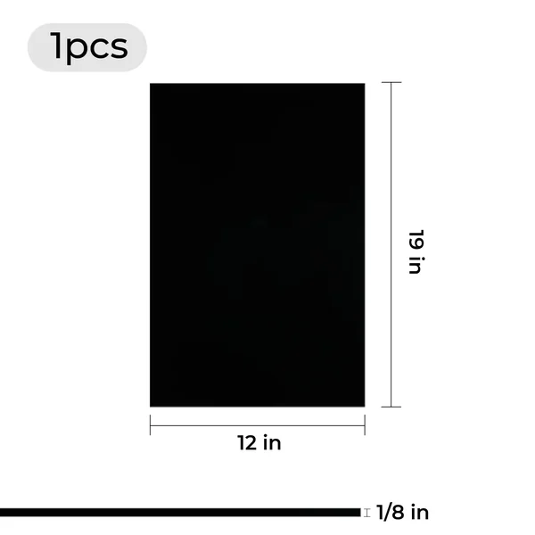 Feuille d'acrylique noire de 3 mm x 30 cm x 48 cm pour la découpe laser à diode (1 pièce)