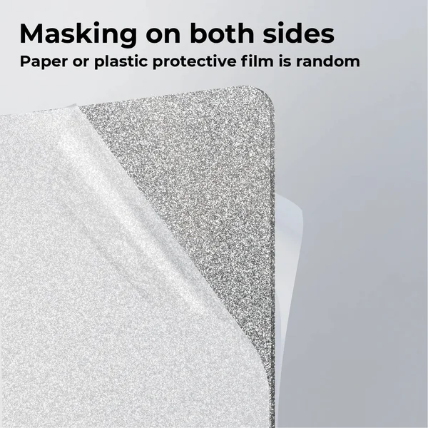 Feuille d'acrylique opaque brillante pailletée argent 3 mm (3 pièces)