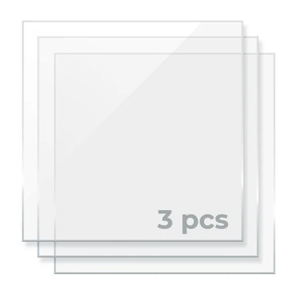 Feuille de Plexiglas Acrylique Transparente Brillante de 3mm (3pcs)