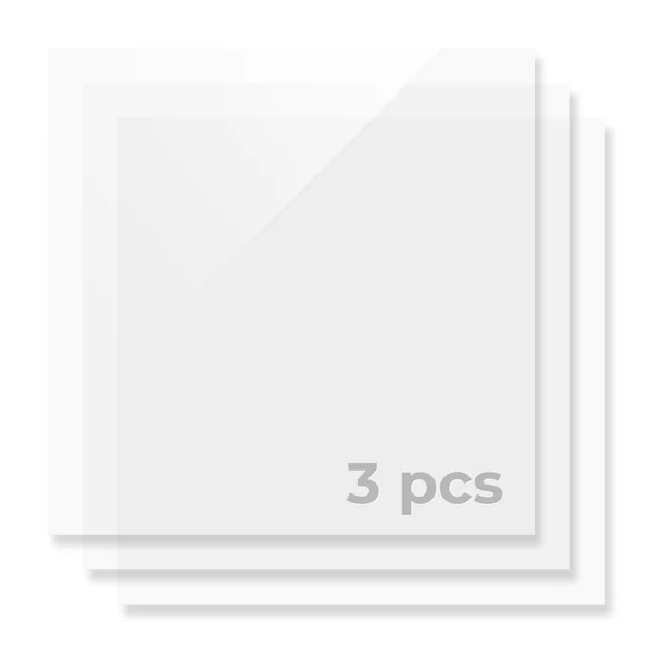Feuilles d'acrylique blanc translucide brillant de 3 mm (3 pièces)