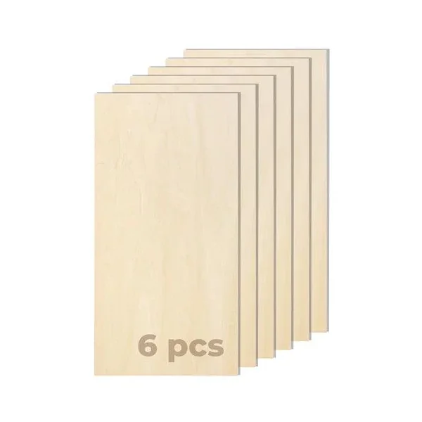 Feuilles de contreplaqué de 3x304x609 mm (6 pièces)