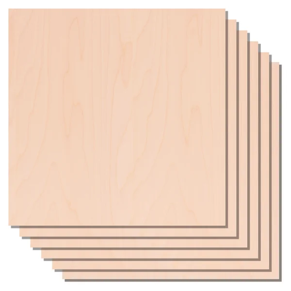 Feuilles de Contreplaqué d'Érable 3mm (6pcs)