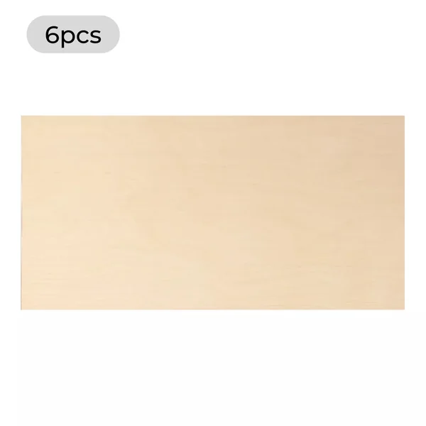 Feuilles de contreplaqué en bouleau 3 mm x 30,5 cm x 61 cm (6 pièces)