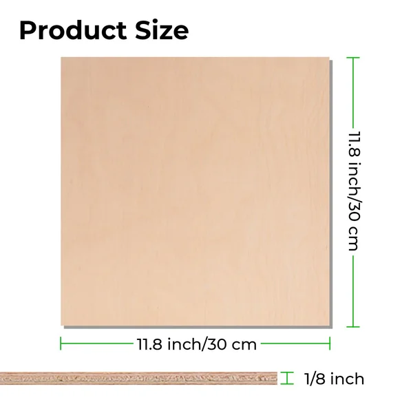 Feuilles de contreplaqué en bouleau de 3 mm (6 pièces)
