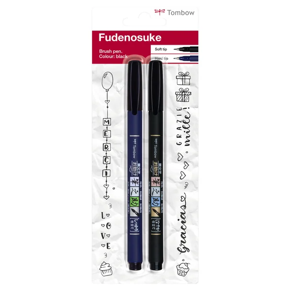 Feutres pinceau Fudenosuke x2