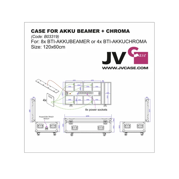Flight-case pour AKKU BEAMER+CHROMA