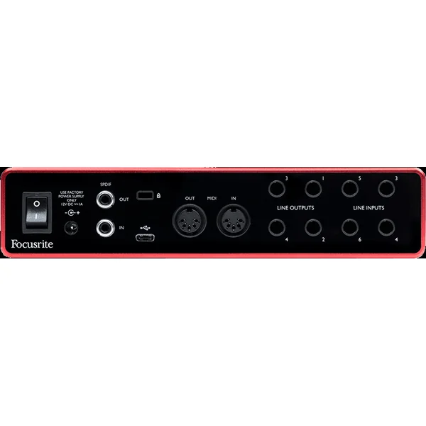 Focusrite Scarlett 8i6 3ème Génération - Interface Audio USB 8/6