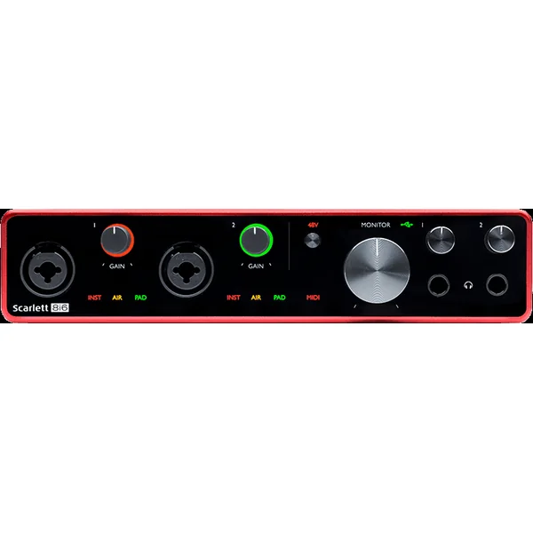 Focusrite Scarlett 8i6 3ème Génération - Interface Audio USB 8/6