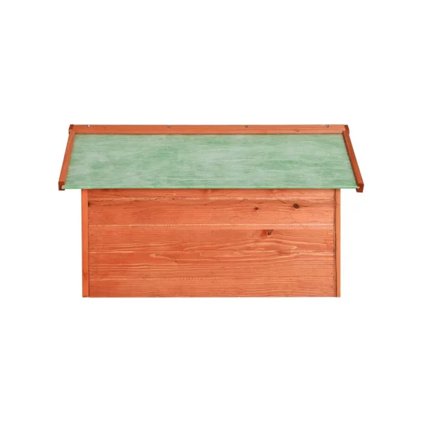 Garage Robot Tondeuse Bois de Pin Abri Extérieur Tondeuse Marron