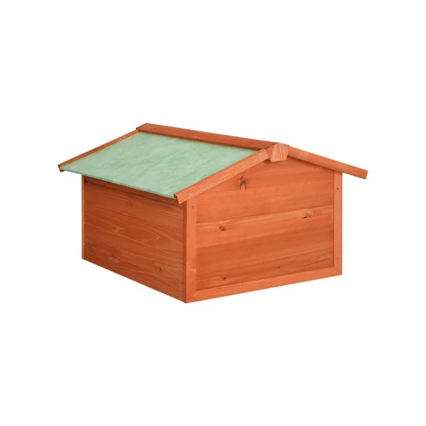 Garage Robot Tondeuse Bois de Pin Abri Extérieur Tondeuse Marron