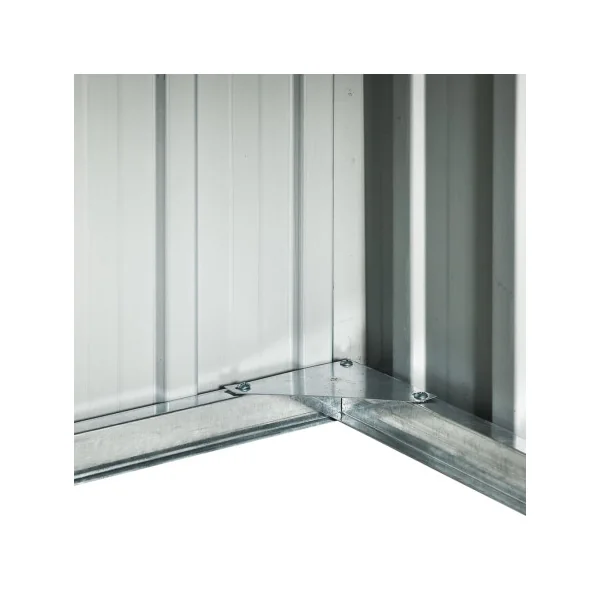 Garage Robot Tondeuse Métal Gris Abri Extérieur Tondeuse Acier Galvanisé