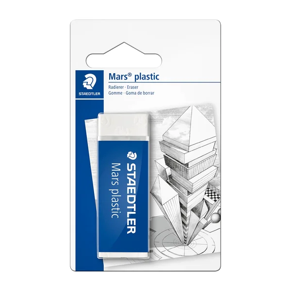 Gomme blanche Mars plastic - Sans Latex - 65 x 23 x 13 mm - 526 50 - STAEDTLER