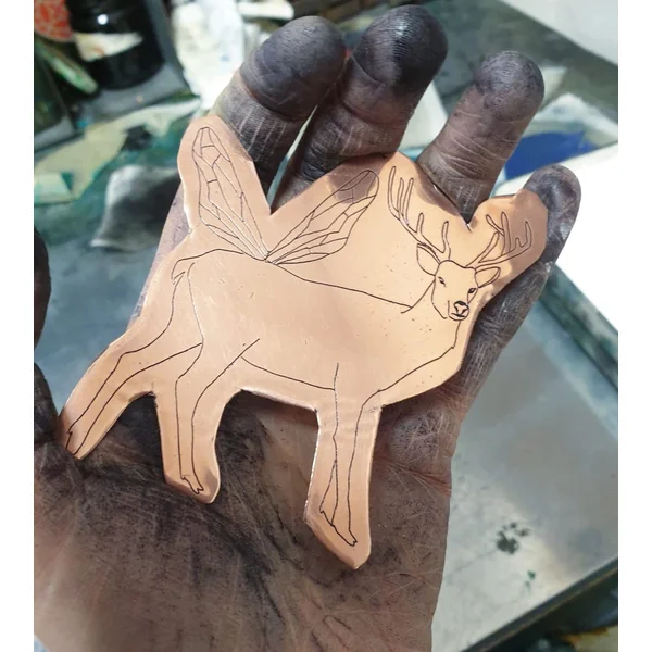 Gravure Cerf volant – Jeanne Picq
