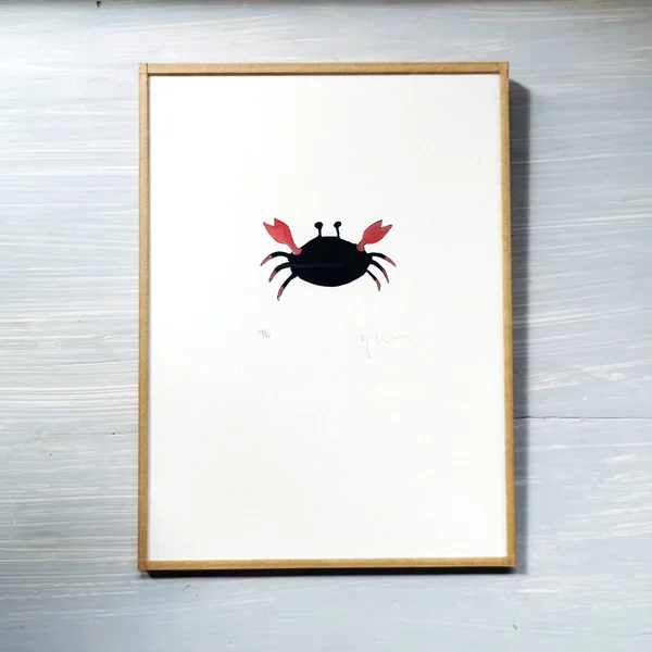 Gravure Crabe Coups de soleil – Sandrine Péron