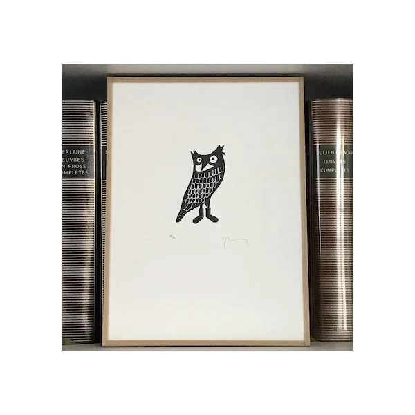 Gravure Hibou – Bouh ! – Sandrine Péron