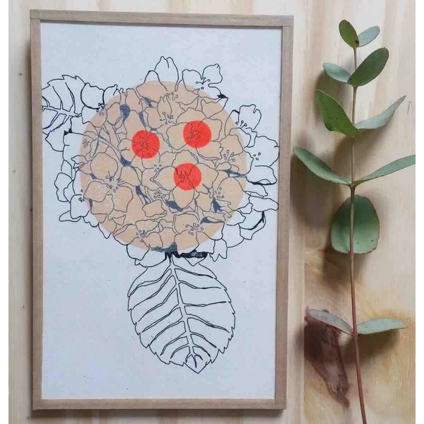 Gravure Hortensia – Jeanne Picq