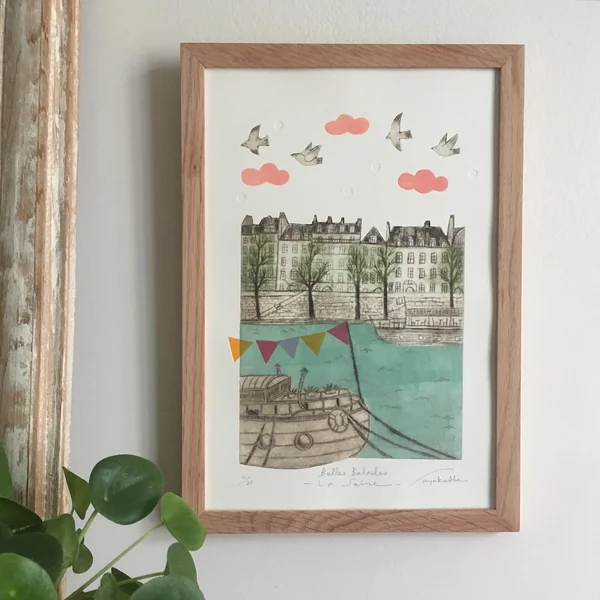 Gravure La Seine, série Belles Balades – Sayaka Abe