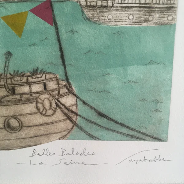 Gravure La Seine, série Belles Balades – Sayaka Abe